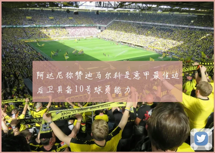 阿达尼称赞迪马尔科是意甲最佳边后卫具备10号球员能力
